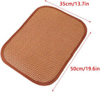 2 Pack Cat Cooling Mat Self Cool Pad Seats Summer Bamboo Rattan Woven Sleeping - Image 2