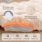 Self-Warming Cat Bed, Plush Faux Fur Pet Bed Mat - Image 5