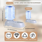 3 Gallon Automatic Dog Water Dispenser, 11L Large Dog Water Bowl Dispenser - Image 3