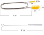 Flexible Drain Brush, Nylon Cleaner Double Ended Elastic Hose Pipe 67-inch and - Image 2