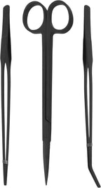 Mandala Crafts Black Stainless Steel Aquascaping Tools Kit – Aquarium Plant - Image 2
