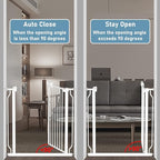 Extra Wide Baby Gate 4.72in Extensions Walk Through Baby Gate Pressure Mount - Image 7