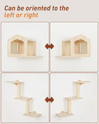 Cat Wall Shelves for Large Cats, 5-in-1 Cat Wall Furniture - Image 8