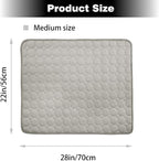 Washable Dog Cooling Mat Ice Silk Pet Self Cooling Pad Blanket - Image 2