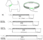 Pet Collar with Diamonds, Adjustable Crystal Diamond Elastic Heart Claw Pendant - Image 4