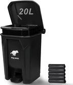 Dog Poop Trash Can Outside, 20L/5Gallon Pedal and Removable Inner Waste Bin by UPPCASIR