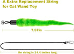 10PCS Cat Worm Toy for Cats, Cat Wand Toy Accessories, Cat Feather Toy - Image 4