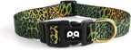 QQPETS Adjustable Soft Dog Collar: Print Flower Pink Multicolor Cute Patterns by QQPETS
