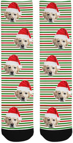 Custom Face Socks, Personalized Dog Lover Pet Photo Picture on Socks Unisex - Image 3