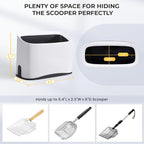 Litter Scoop Holder with Clean Kit, 2-in-1 Mini Broom & Dustpan - Image 2