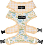 Lucy & Co. Sunshine and Daffodils Reversible Dog Harness, Adjustable Comfort Fit by LucyCo