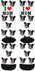 Custom Face Socks, Personalized Dog Lover Pet Photo Picture on Socks Unisex - Image 4