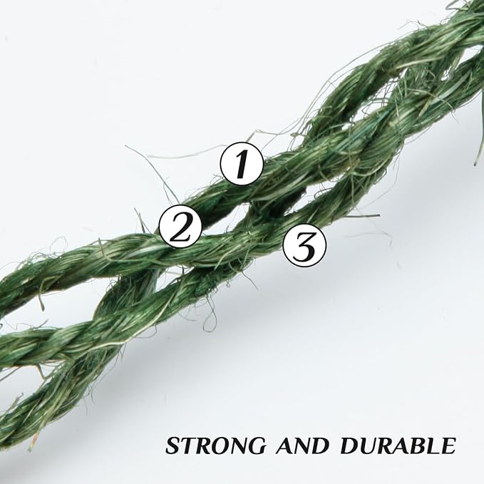 Green Sisal Rope 1/4 Inch by 98-Feet - Image 3