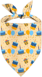 Birthday Dog Bandanas, Double Side Reversible Large Pet Bandanas, Adjustable by Unknown