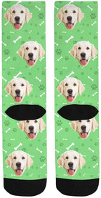 MyPupSocks Custom Personalized Photo Pet Face Socks, Cat and Dog Tracks Paws - Image 5