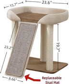 SHENGOCASE Modern Cat Tree Tower, Extra Large Platform Couch Sofa Bed - Image 6