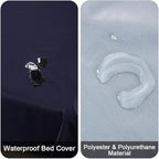 DUJUIKE Waterproof Bed Cover for Dog and Cats, Pet Hair Resistant Bed Sheet - Image 2