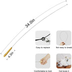 TTcat Interactive Bird & Insect Simulation Cat Toy Set 10 Pcs Feather Refills & - Image 2