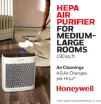Honeywell HEPA Air Purifier for Home, 938 Ft² Rooms in 1 hour, Turbo Clean - Image 3