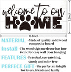 Welcome Sign for Front Door, Front Door Decor Wooden Hanging Sign for Wall Decor - Image 2