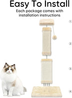 AGYM Cat Scratching Post for Large Cats, Cat Scratcher for Indoor Cats Adults - Image 4