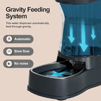 Gardner Pet Automatic Dog Water Dispenser Gravity Stainless Steel Waterer & - Image 6