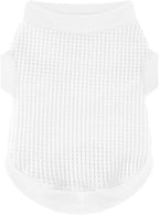 Cozy and Functional Dog Shirts for Small Puppies: Stretchable White Attire by Paiaite