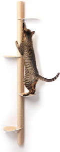 68" Tall Wall-Mounted Cat Tree – Modern Space-Saving Cat Shelf by xympo