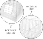 DECHOUS Metal Bird Cage Portable Parrot Carrying Cage Handheld Wire Bird Travel - Image 7