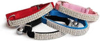 CHUKCHI Soft Velvet Safe Cat Adjustable Collar Bling Diamante by CHUKCHI