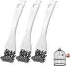 3pcs Bird Cage Brush Cleaner, Stainless Steel Bird Cleaning Brush Durable by Unknown
