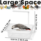 Parrot Bathtub, USB Electric Large Bird Bathtub Shower - Image 5