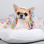 Comsmart Dog Blankets for Small Dogs, 6 Pack Puppy Blanket Cute Paw Print Pet - Image 5