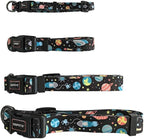 QQPETS Adjustable Soft Dog Collar: Print Flower Pink Multicolor Cute Patterns - Image 7