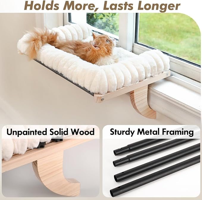 Cloud-Soft Cat Window Sill Perch - Image 5
