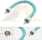 U Shape Bird Parrot Perch Stand Toy, Cotton Bendable Parakeet Standing Climbing - Image 4