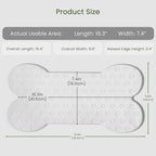 Dog Food Mat Anti-Slip Silicone Dog Bowl Mat Thicker Pet Placemat Waterproof - Image 2