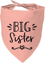 Big Sister Dog Bandanas, Pet Dog Triangle Scarf by Mixrowa