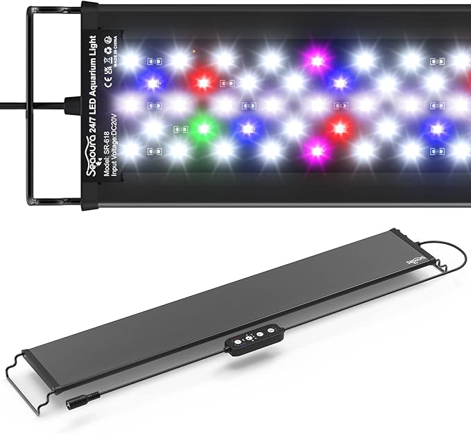 SEAOURA Led Aquarium Light for 24 Inch to 30 Inch Fish Tank, 24/7 Cycle and DIY by SEAOURA