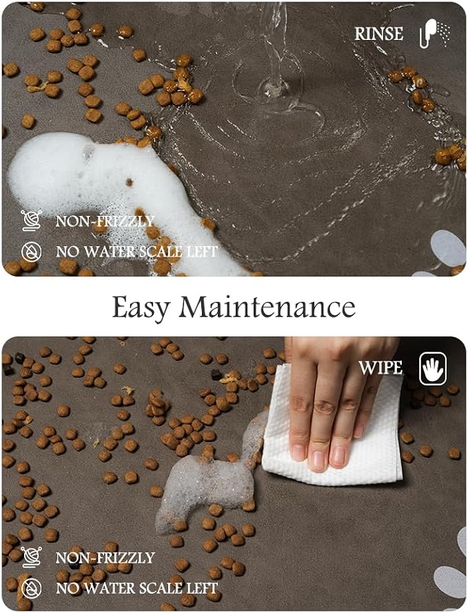 Pet Feeding Mat-Absorbent Dog Mat - Image 3