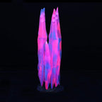 Lpraer 4 Pack Glow Aquarium Decorations Coral Anemone Lotus Leaf Seaweed - Image 6