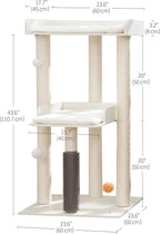 FourFurPets 43.7" Cat Tree, Modern Cat Tree Tower, Cat Tower - Image 5