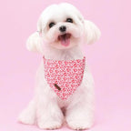 Valentine Dog Bandana, Cotton Pet Kerchief - Image 2