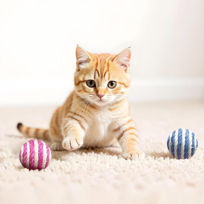 Cat Toys for Indoor Cats, Cat Toys Balls, 20 Packs Interactive Cat Toy Set - Image 3