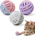 Rubber Cat Toy Balls with Inside Bell, Soft TPR Interactive Cat Ball Toys by Unknown