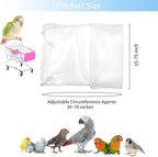Daoeny Universal Bird Cage Cover, Adjustable Parrot Nylon Airy Soft Mesh Net - Image 3