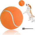 susu & wuwu Giant Tennis Ball for Dogs Yellow Big Tennis Ball for Dog Birthday by susuwuwu