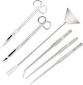 Segarty Aquarium Aquascaping Tools, 6 in 1 Stainless Steel Silver Aquascaping by Segarty
