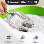 Cat Litter Scoop, Metal Cat Scooper, Plastic Handle Scoop, Sifting Shovel – - Image 6