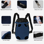 FEimaX Dog Carrier Backpack Pet Legs Out Front Cat Travel Bag, Adjustable Puppy - Image 3